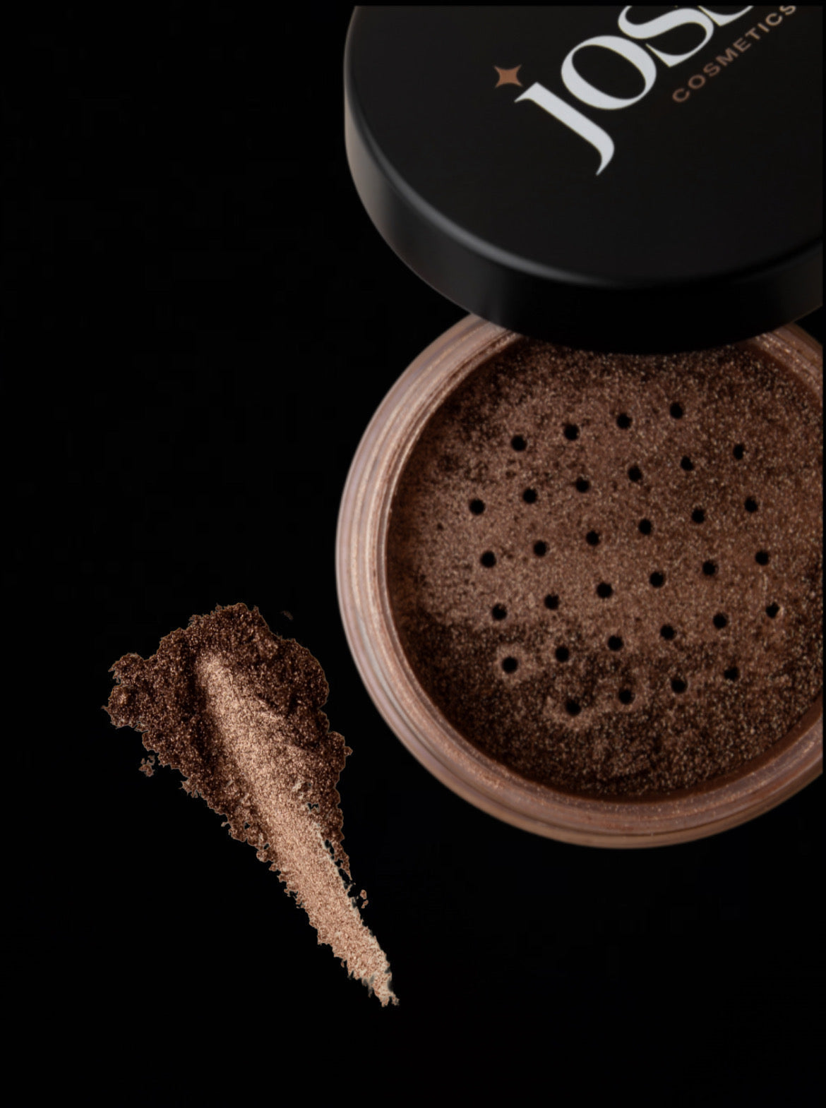 Tanning cream + Sparkling loose powder (Gold brown)