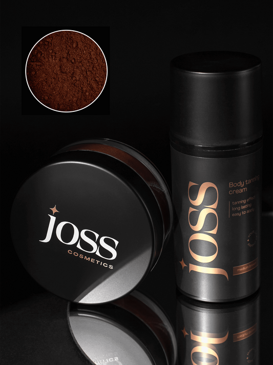 Tanning cream + Sparkling loose powder (Rich cooper)