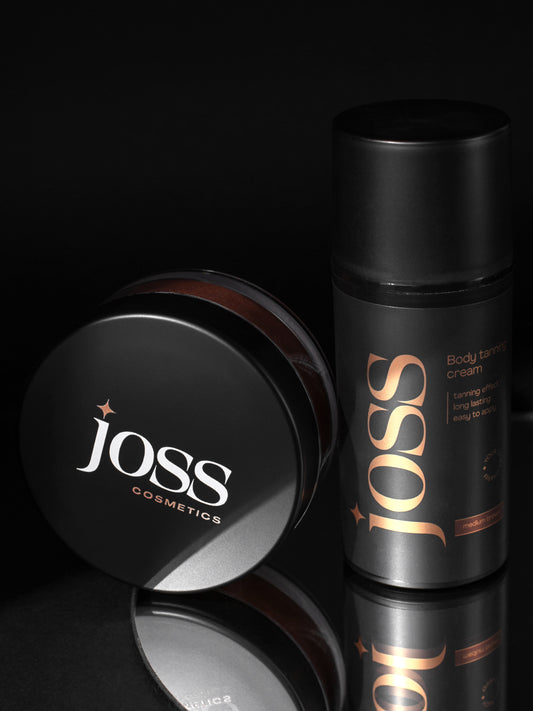 Tanning cream + Sparkling loose powder